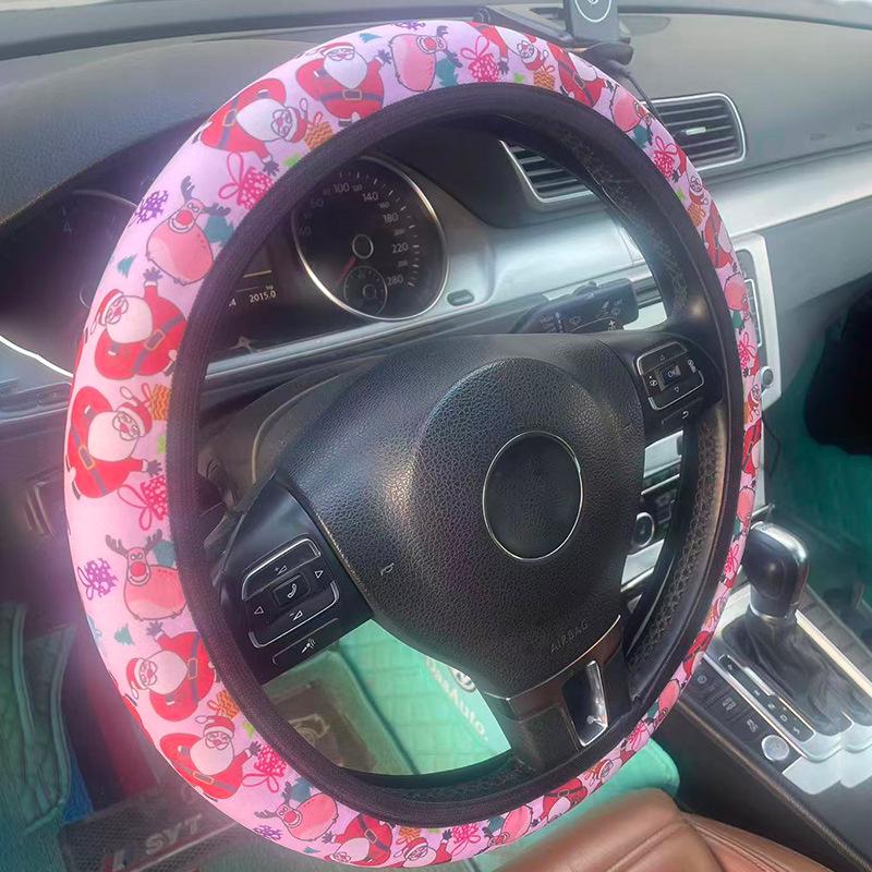 Kiki the Cat Universal Elastic Steering Wheel Cover - All Seasons, No Inner Ring