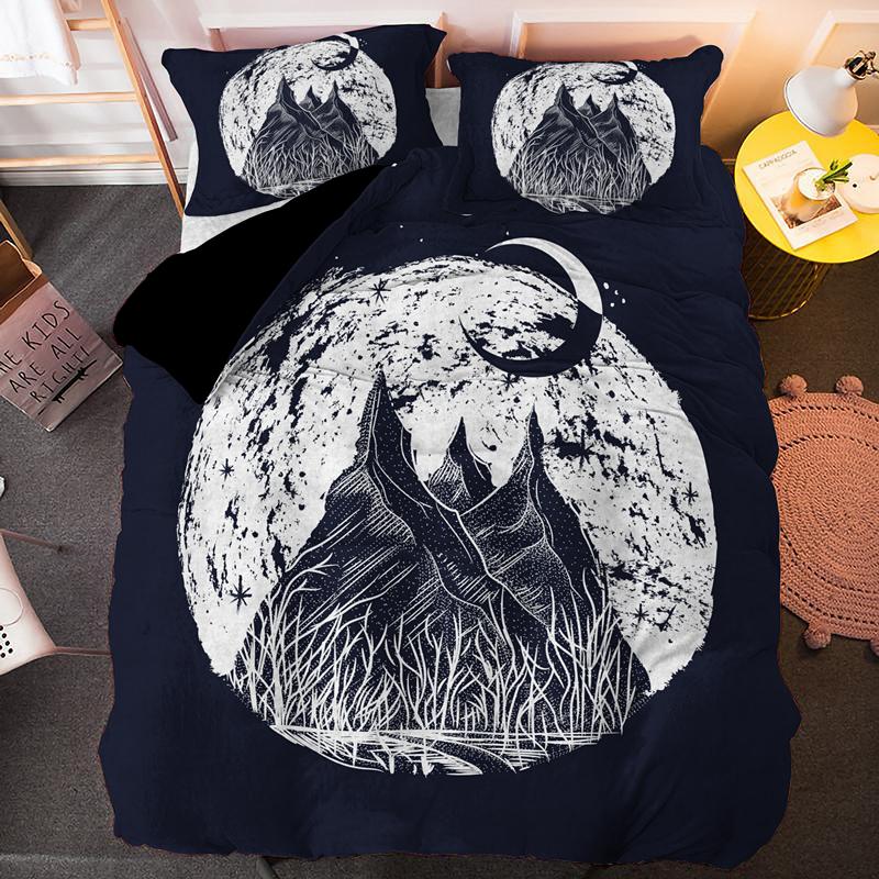 Mysterious Tarot Bedding Sets Psychedelic Bohemia Mandala Duvet Cover Set with Pillowcase Queen King Size Bedclothes