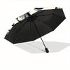 1pc Owl Art Automatic Open/close Umbrella, 8-Rib sturdy structure, Portable Travel Umbrella, Parties, Everyday Use, Outdoor Accessory, Artis