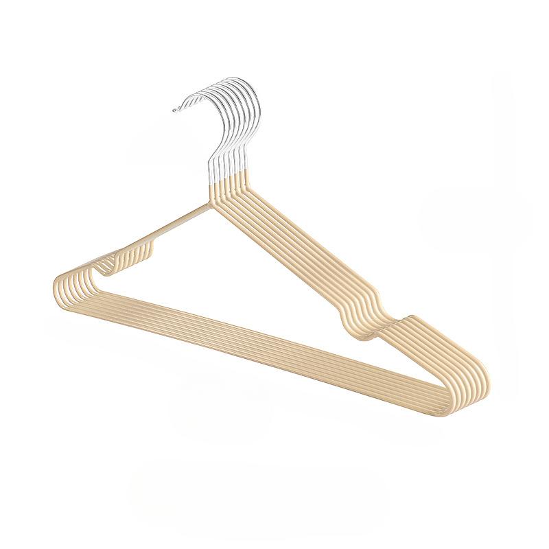 Металлические вешалки, нескользящая металлическая вешалка для сушки одежды с пластиковым покрытием для взрослых, для подвешивания и сушки одежды, 10 шт.