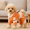 Зимняя одежда для собак против линьки, теплая флисовая куртка для собак, милый комбинезон для щенков, для улицы