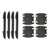14pcs Carbon Fiber Car Door Handle Bowl Scratch Protective Stickers Cars Sticker Car Handle Anti-collision Protection Strip