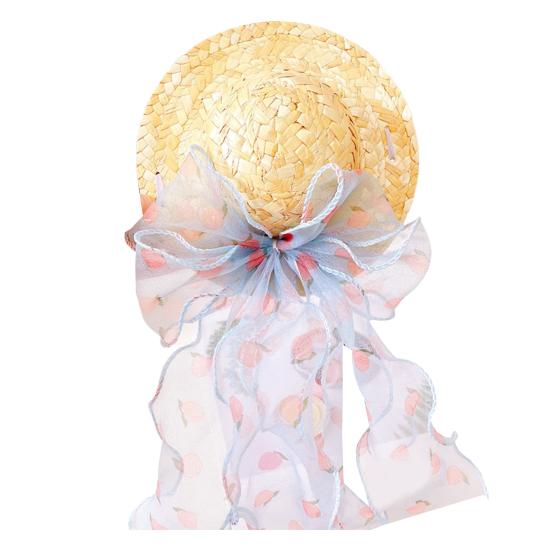 Кошачья шляпа с искусственным жемчугом, красочная лента, не вызывает аллергии, безопасна для кожи, износостойкая