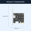 Stable PCIe Ethernet Adapter CF P50 5G Networking 5000Mbps Bandwidth For Home Office And Data Intensive Applications