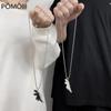 Милое ожерелье с динозавром для пары, влюбленные парные подвески для друзей, цепочка на шею из нержавеющей стали, хип-хоп-панк-воротник для мужчин и женщин, ювелирные изделия