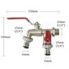 Outside Inside Used Easy Turn On Off Lever Handle Watering Supply Taps Ball Valve Garden Tools Brass Water Faucet