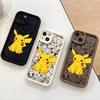 Популярный мультяшный Пикачу painted чехол для мобильного телефона iPhone14 мягкий чехол Apple 16 полностью закрывающийся защитный чехол Анимация для внешней торговли