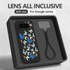 Blue Butterfly Patterned TPU Phone Case For Google Pixel 10 9 Pro XL 10 9 Pro Pixel 8A 7A 8 7 Pro 9A Soft Silicone Lanyard Cover
