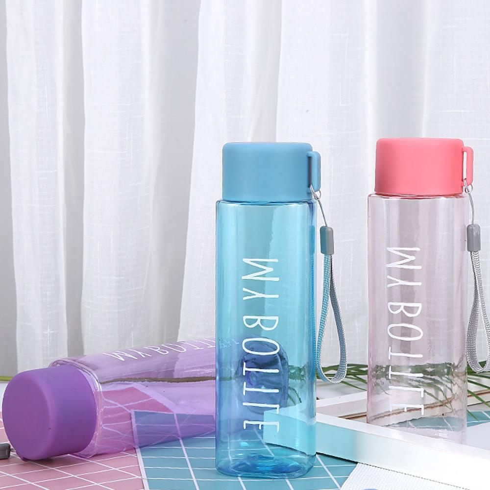 500ml Summer Large Capacity Plastic Drinking Bottle Sports Water Cup Water Bottle Coffee Juice Cup