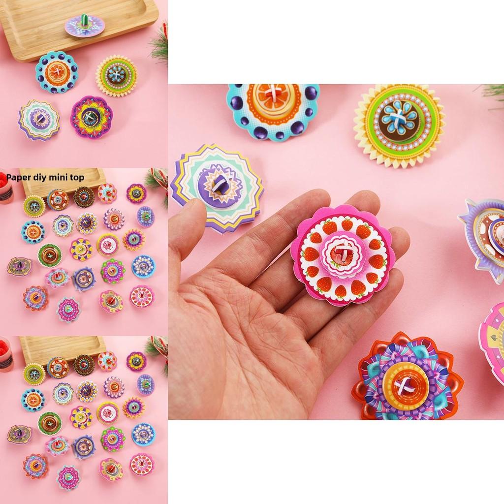 Kids Diy 3d Puzzle Paper Gyroscope With Colorful Paper Material For Educational And Party Favors