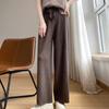 Wool Knitted Wide Leg Pants for Women Autumn and Winter with A Draping Feel and Straight Tube Wool Casual Woolen Pants