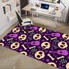 Office Rug Skulls, Guitars theme 3D Printed Anti-Slip Rug-Machine Washable for Living Room