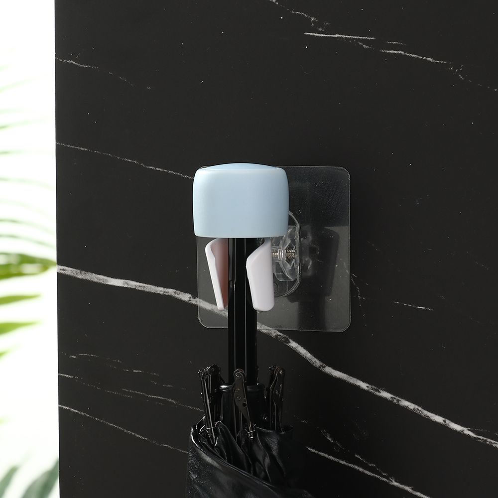 Reusable Punch-free Self-adhesive Shower Bracket Wall Rack Bathroom Hooks Shower Head Holder