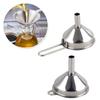 Wide Mouth Stainless Steel Funnel Spice Cooking Oil Filter Strainer For Filling Bottles Jars