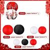 Plastic Paper Paper Lantern Set Round Shape Red Lantern Honeycomb Lantern  Home Party