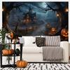 2D Haunted House Backdrop for Halloween & Spooky Themed Party