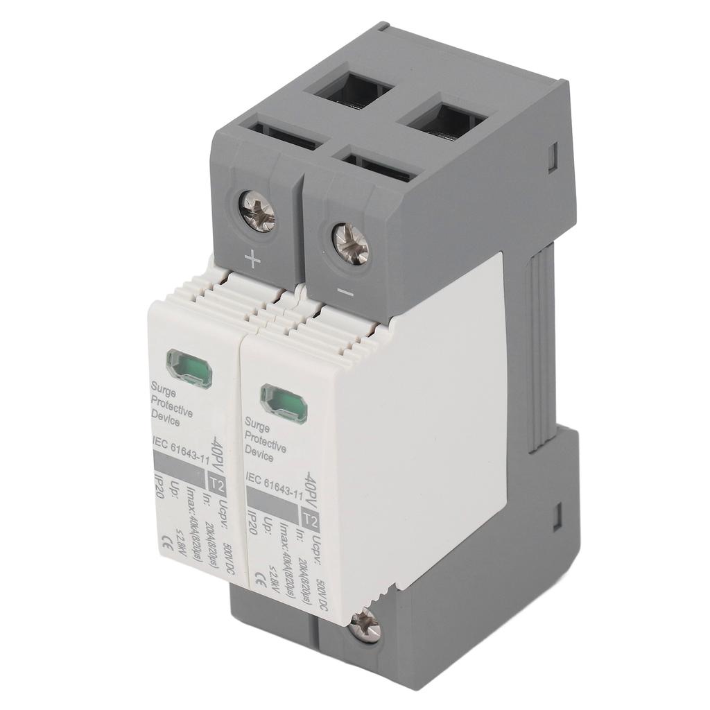 2P фотоэлектрический разрядник постоянного тока, устройство защиты от перенапряжения, автоматический выключатель защиты от молнии 500 В постоянного тока 20‑40 кА