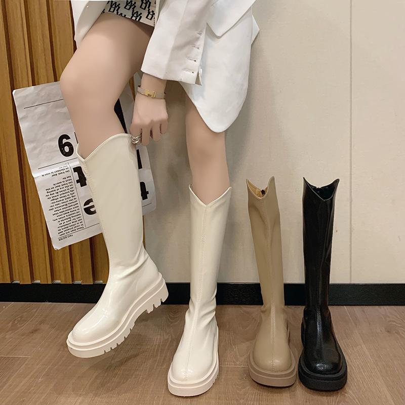 Женские модные ботинки мартин с толстой подошвой, мягкие, эластичные, удобные, с амортизацией, водонепроницаемые, нескользящие, повседневные