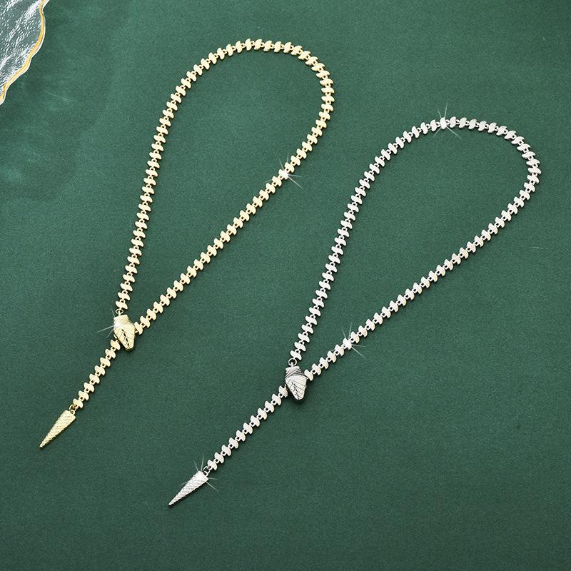 Высококачественное женское колье в форме змеи