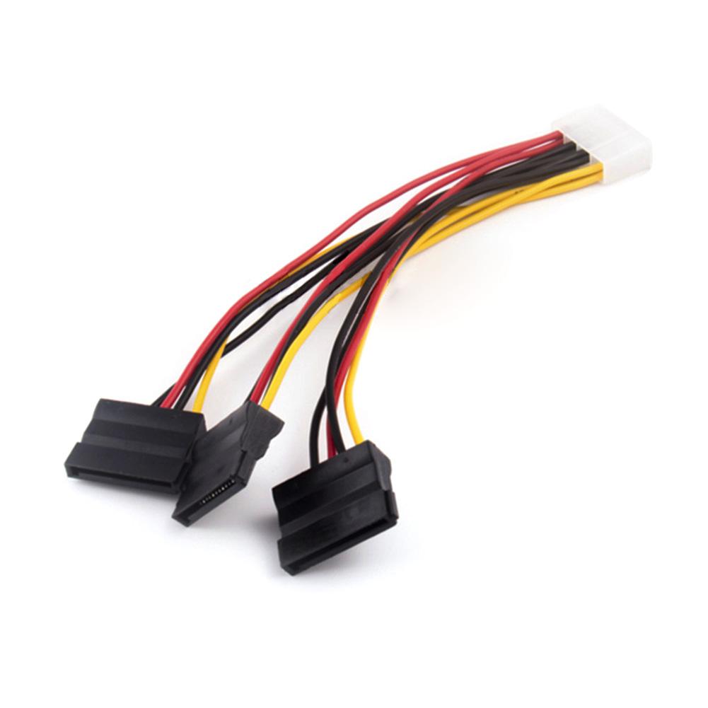 IDE Molex 4-контактный к 1 2 3 x SATA Кабель питания Serial ATA Y-разветвитель Двойной удлинитель для жесткого диска Адаптер Разъем