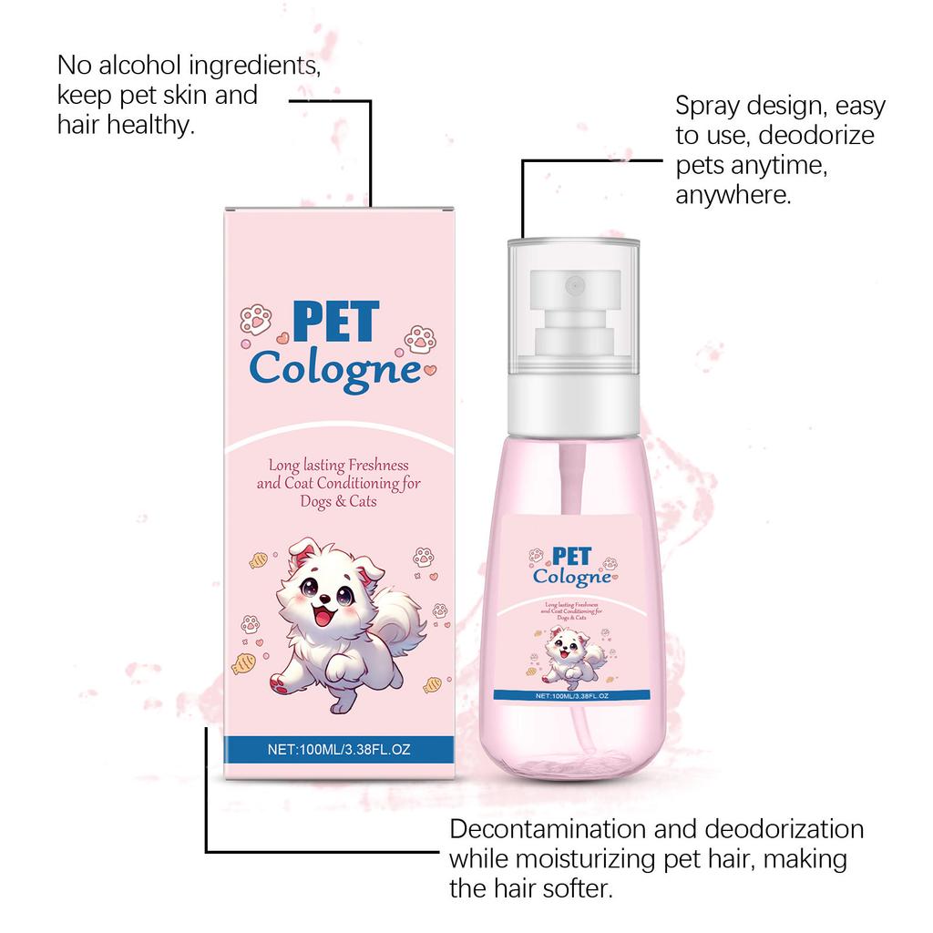 100 мл парфюм для собак и кошек, стойкий дезодорант-спрей, нелипкий кондиционер