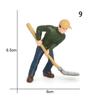 High Quality Collection  Garden Decoration Simulation Farmer Farm Staff People Figurines Model Miniature Figure