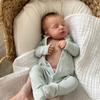 Popular 19'' 49cm Simulation Baby Reborn Doll LOULOU Closed Eyes Sleeping Newborn Babies Doll Handmade 3D Skin Veins Visible Alive Bebe Reborn Dolls