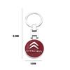 Zinc Alloy Key Ring Keychain Car Logo Accessories For Citroen C1 C2 C3 Vts C4 Saxo C4L C5 C6 C8 Xsara Picasso Berlingo Cactus