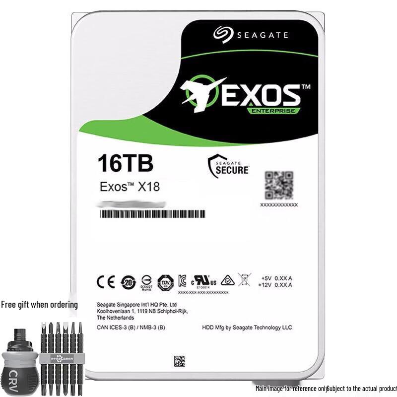 Seagate Exos 16TB 7200 RPM Enterprise SATA Hard Drive