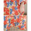 Dimanaf 2025 Women Spring Loose Dress Plus Size Basic Beach Printing Floral Casual Long Vintage Linen Dress
