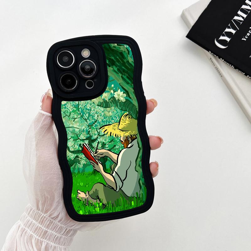 Мягкий чехол из ТПУ в форме волны для Redmi Note 12 Pro Note 11 Samsung S23 Ultra A23 A13 Realme C55 C53 Infinix Tecno OPPO A57 4G Vivo Y35 Y02, чехол для iPhone