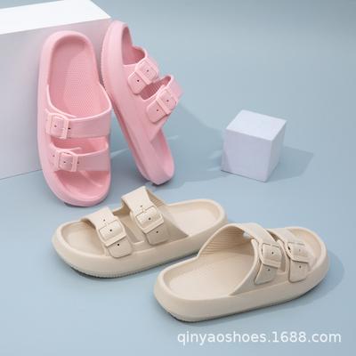 Шлепанцы на толстой платформе с мягкой подошвой