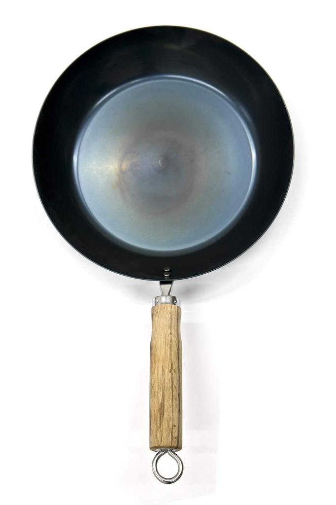 Kyoto Katsugu Iron Frying Pan, 26cm, Pre-seasoned, Made In Japan
