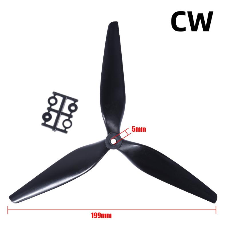 1 Piece Rc Fpv Drone Accessories For Hqprop 10X5X3 9X5X3 10Inch 9Inch 3 Blades Black Carbon Reinforced Nylon Propeller