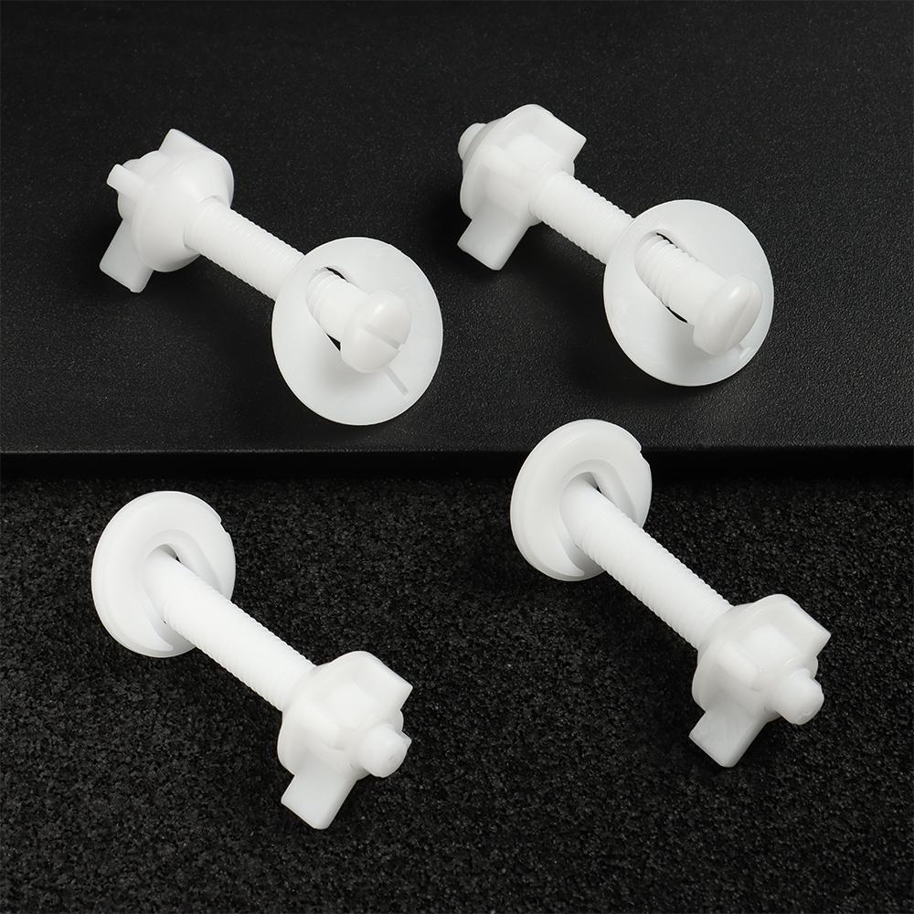 1Pair Replacement Repair Tools Easy Installation Bolts Bathroom Nut Fixing Screws Toilet Seat Hinges