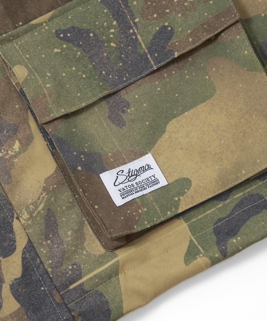 Stigma S56 Oversized Crop Military Jacket Camo