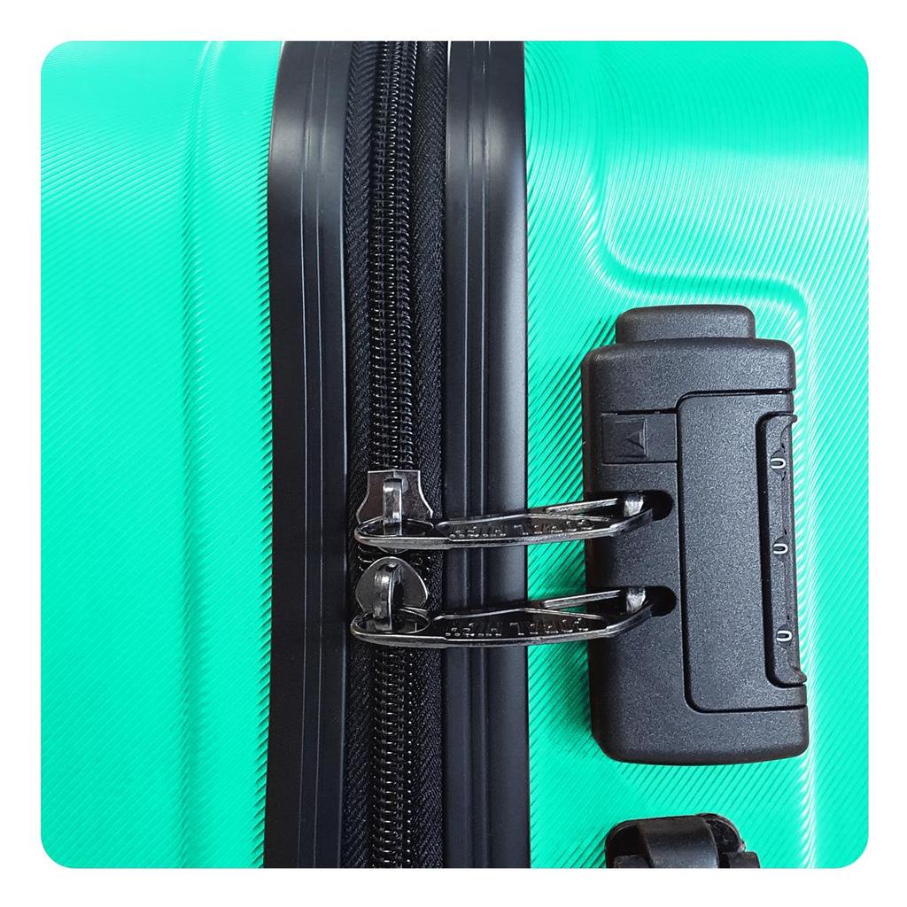 coral high Чемодан среднего размера из АБС-пластика водно-зеленого цвета 16422