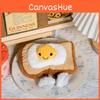 Eggs Toast Fried Plush Breakfast Toy With Face Girls Bedroom Decoration Gift
