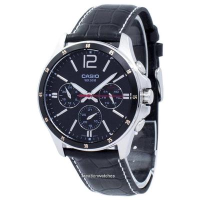 Кварцевые мужские часы Casio Enticer Analog MTP-1374L-1AV MTP1374L-1AV