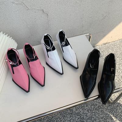 Ins, летние элегантные женские босоножки на высоком каблуке с ремешком на щиколотке, роскошные дизайнерские сандалии с открытой пяткой, белые и розовые свадебные туфли