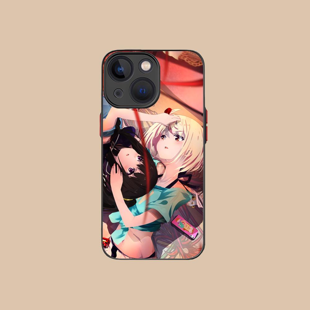 Чехол для мобильного телефона Lycoris Recoil Anime для iPhone 16 15 14 13 12 11 X XR XS 8 7 Pro Max Plus Mini Цветной Силиконовый Защитный