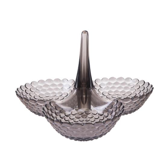 Практичная Устойчивая Десертная Тарелка Многоразовая Изысканная Пластиковая Конструкция Тортовница для Дома