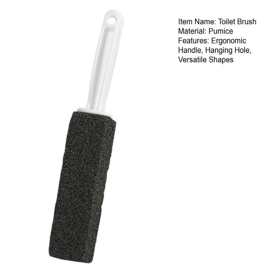 Пемза для унитаза Удаление пятен от жесткой воды и кальциевых отложений Длинная ручка Эргономичный