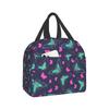 Cartoon Butterflies Lunch Bag for Women Men Insulated Lunch Box for Adult Reusable Lunch Tote Bag for Work Picnic School Travel