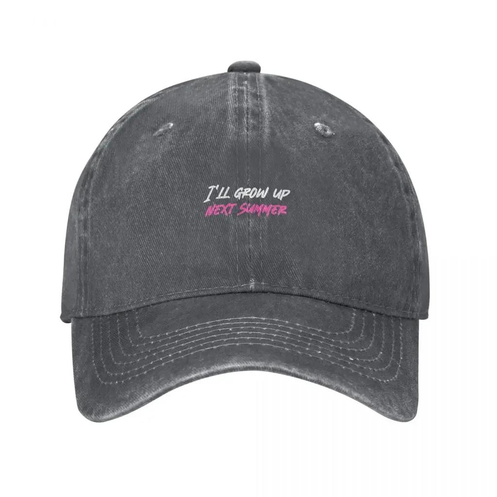Ill grow up next summer Baseball Cap Big Size Hat Unique hats Anime Streetwear Womens Golf Clothing Unisexs