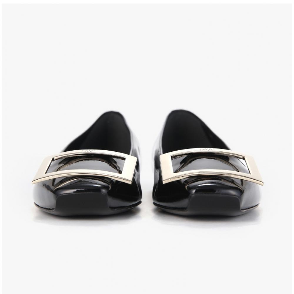 Roger Vivier Ballerina Flats Trumpet Metal Buckle D1p B999