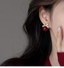 New Year's Red Earrings for Women