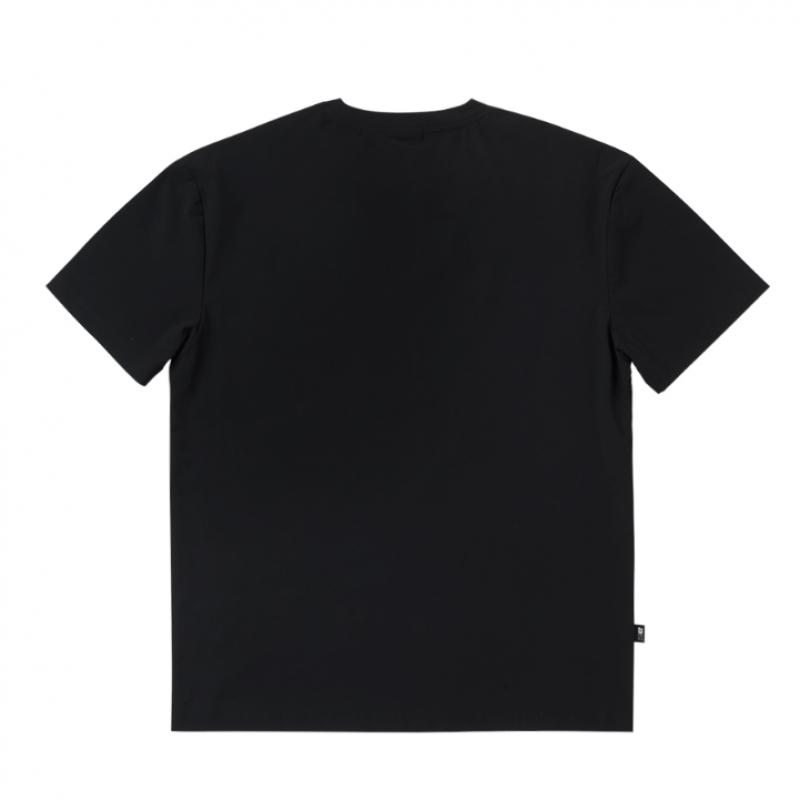 Akii Classic Summer Cooling Loose Fit Short Sleeve Shorts Set Black Akalsu32723