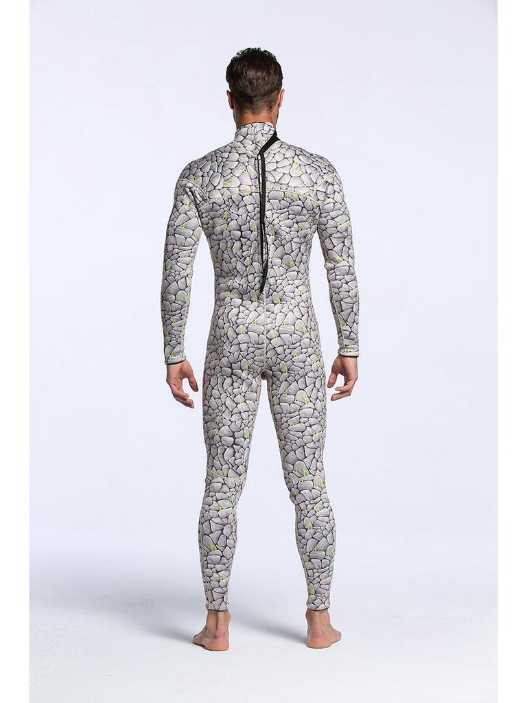 Neoprene 3MM Camouflage Diving Wetsuit - Warm, Cold-Proof One-Piece Surf Suit