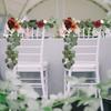 Украшения для свадебных стульев для жениха и невесты, гирлянды для свадебной арки, цветочные украшения, свадебные украшения для приема, свадебная арка